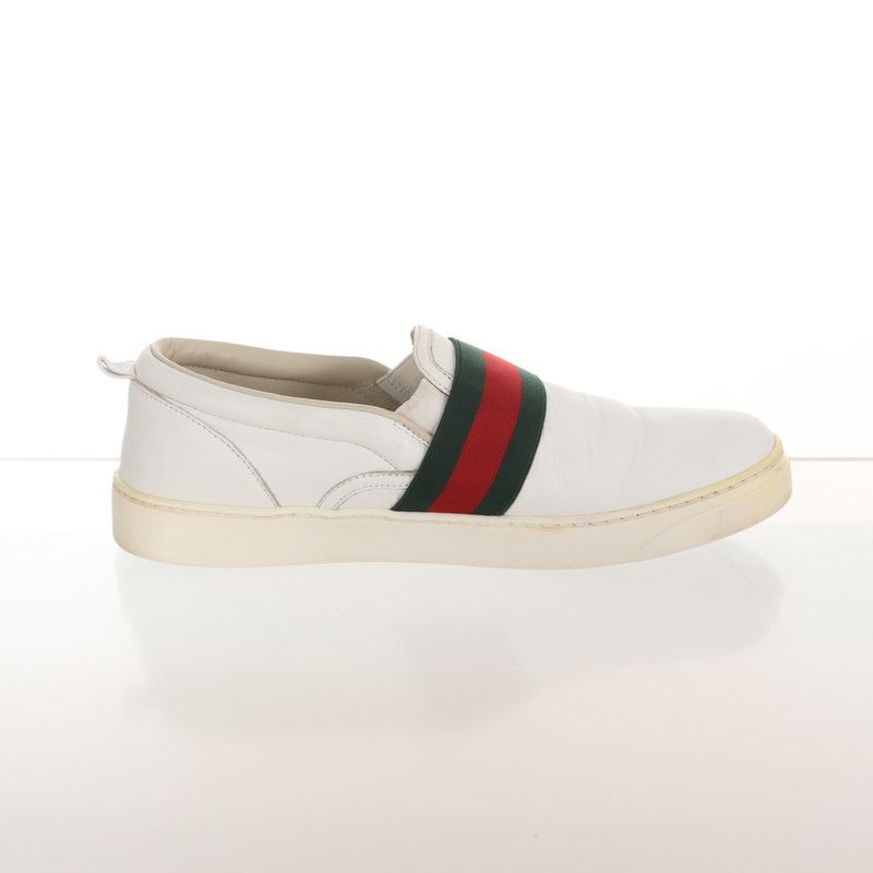 Gucci Gucci White Casual Slip-On Sneakers 0079 Size US 5.5 / EU 38 - 5 Thumbnail