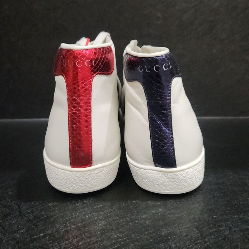 Gucci Gucci Ace High-Top Sneakers with Tiger Patch 0079 Size US 8.5 / EU 41-42 - 3 Thumbnail