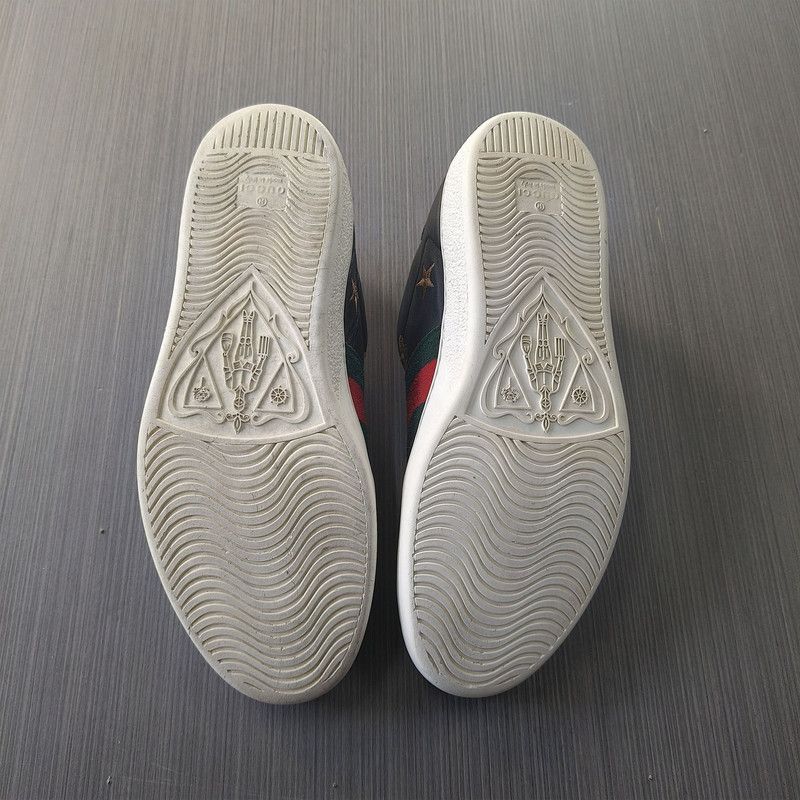 Gucci Gucci Ace Canvas Bee Embroidered Low Sneakers 0079 Size US 8 / EU 41 - 4 Thumbnail