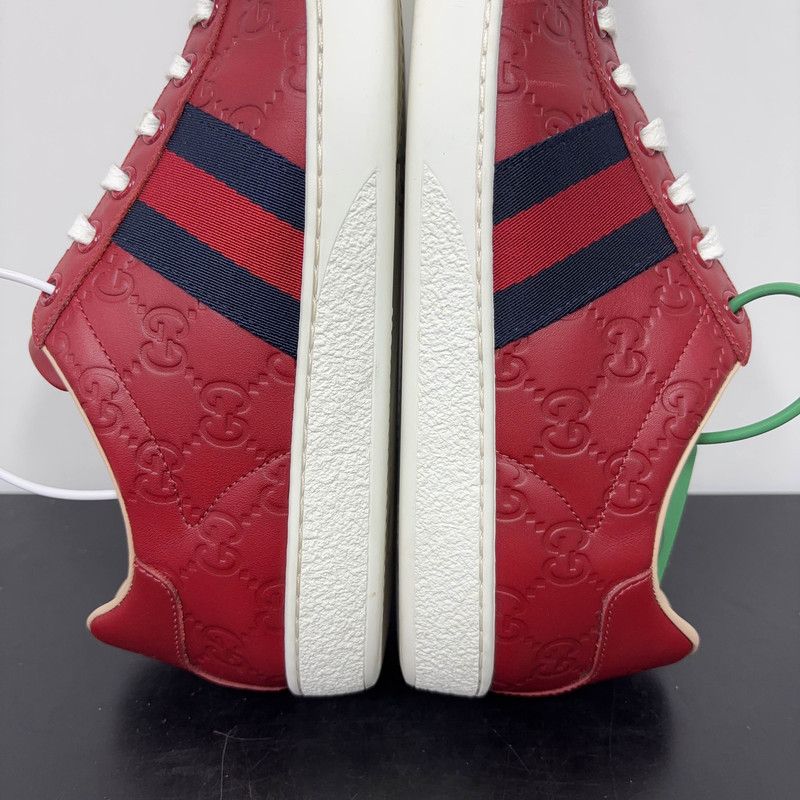 Gucci Gucci Ace Leather Low-Top Sneakers 0079 Size US 6.5 / EU 39-40 - 7 Thumbnail