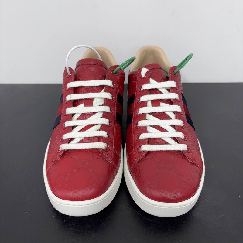 Gucci Gucci Ace Leather Low-Top Sneakers 0079 Size US 6.5 / EU 39-40 - 2 Thumbnail