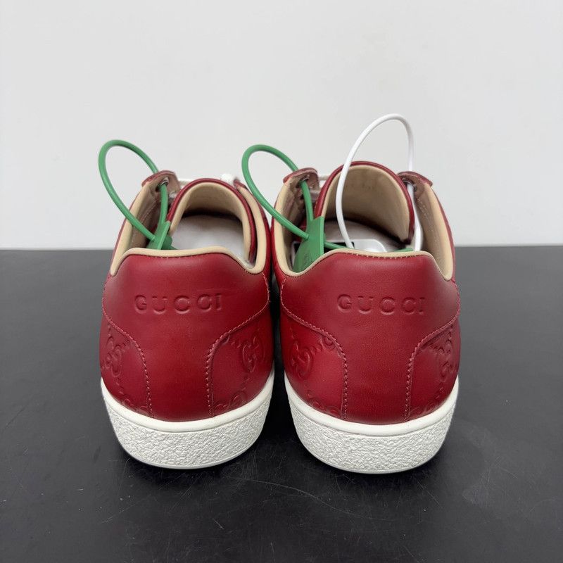 Gucci Gucci Ace Leather Low-Top Sneakers 0079 Size US 6.5 / EU 39-40 - 3 Thumbnail