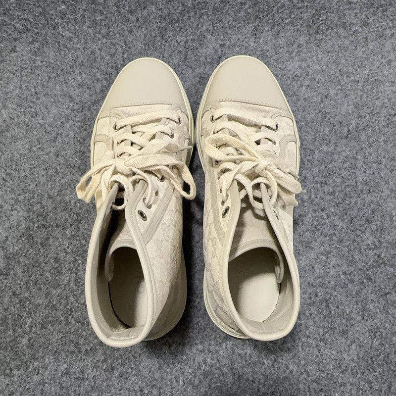 Gucci Gucci Retro High-Top Canvas Sneakers for Men 0079 Size US 8.5 / EU 41-42 - 7 Thumbnail