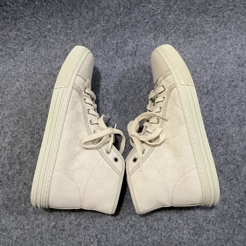 Gucci Gucci Retro High-Top Canvas Sneakers for Men 0079 Size US 8.5 / EU 41-42 - 8 Thumbnail