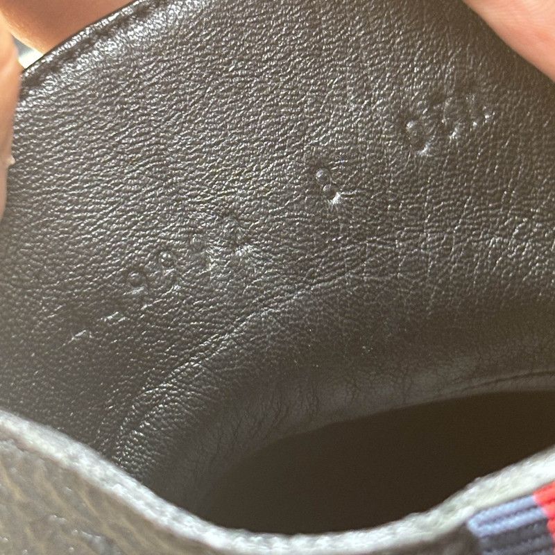 Gucci Gucci Black Leather High-Top Sneakers with Text 0079 Size US 8.5 / EU 41-42 - 5 Thumbnail