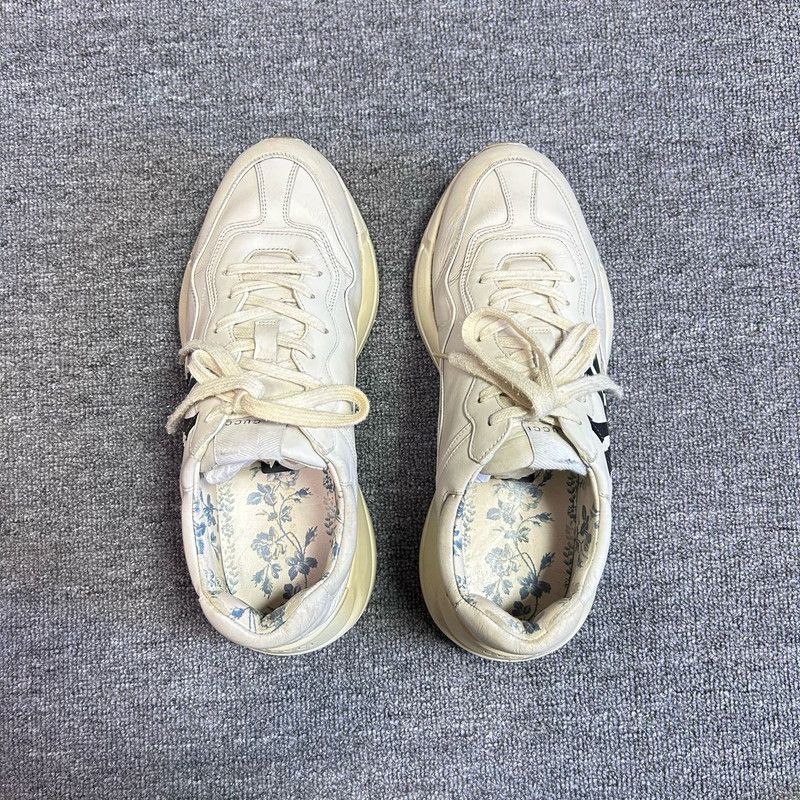 Gucci Gucci Rhyton Low-Top Dad Shoes in Beige 0079 Size US 8 / EU 41 - 8 Thumbnail