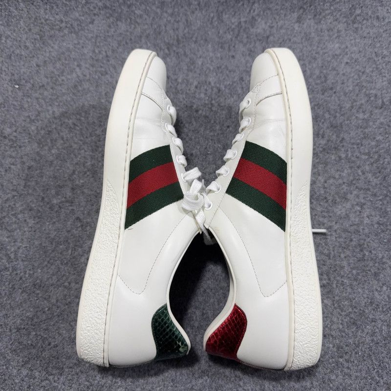 Gucci Gucci Ace Leather Fashion Sneakers for Men 0079 Size US 10.5 / EU 43-44 - 11 Thumbnail