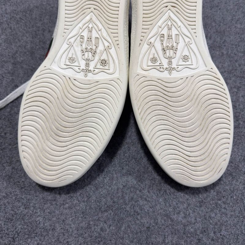 Gucci Gucci Ace Leather Fashion Sneakers for Men 0079 Size US 10.5 / EU 43-44 - 8 Thumbnail