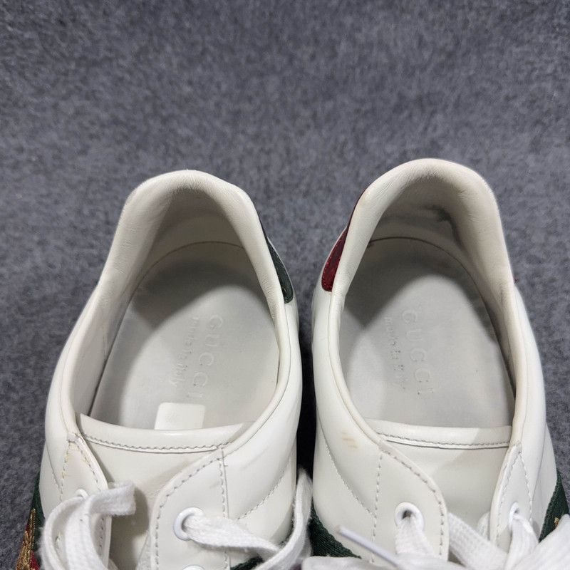 Gucci Gucci Ace Leather Fashion Sneakers for Men 0079 Size US 10.5 / EU 43-44 - 10 Thumbnail