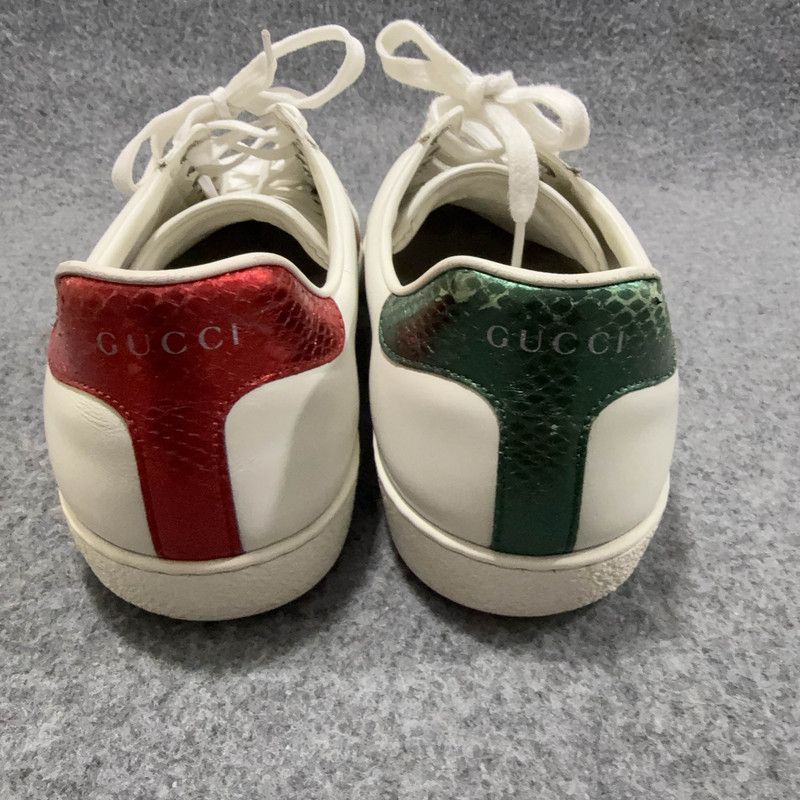 Gucci Gucci Ace Leather Fashion Sneakers for Men 0079 Size US 10.5 / EU 43-44 - 3 Thumbnail