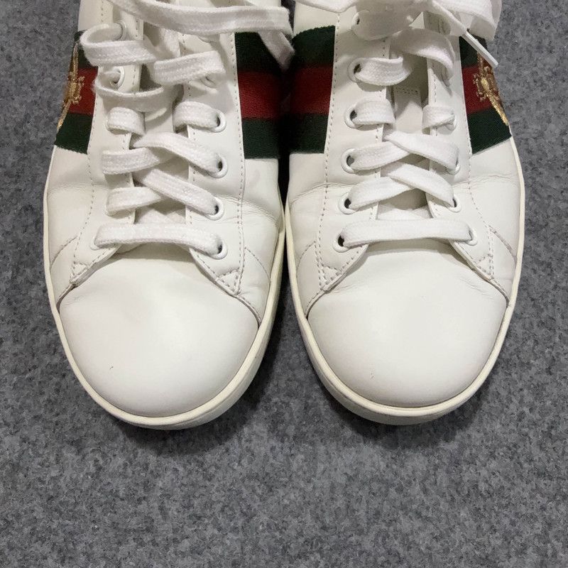 Gucci Gucci Ace Leather Fashion Sneakers for Men 0079 Size US 10.5 / EU 43-44 - 9 Thumbnail