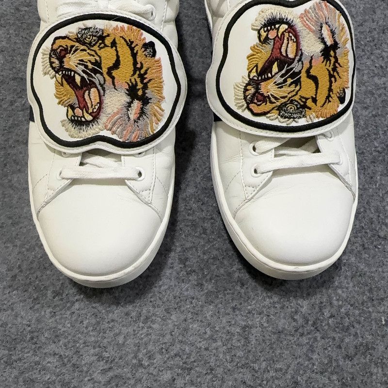 Gucci Gucci Ace Tiger Strap Fashion Sneakers 0079 Size US 10.5 / EU 43-44 - 8 Thumbnail