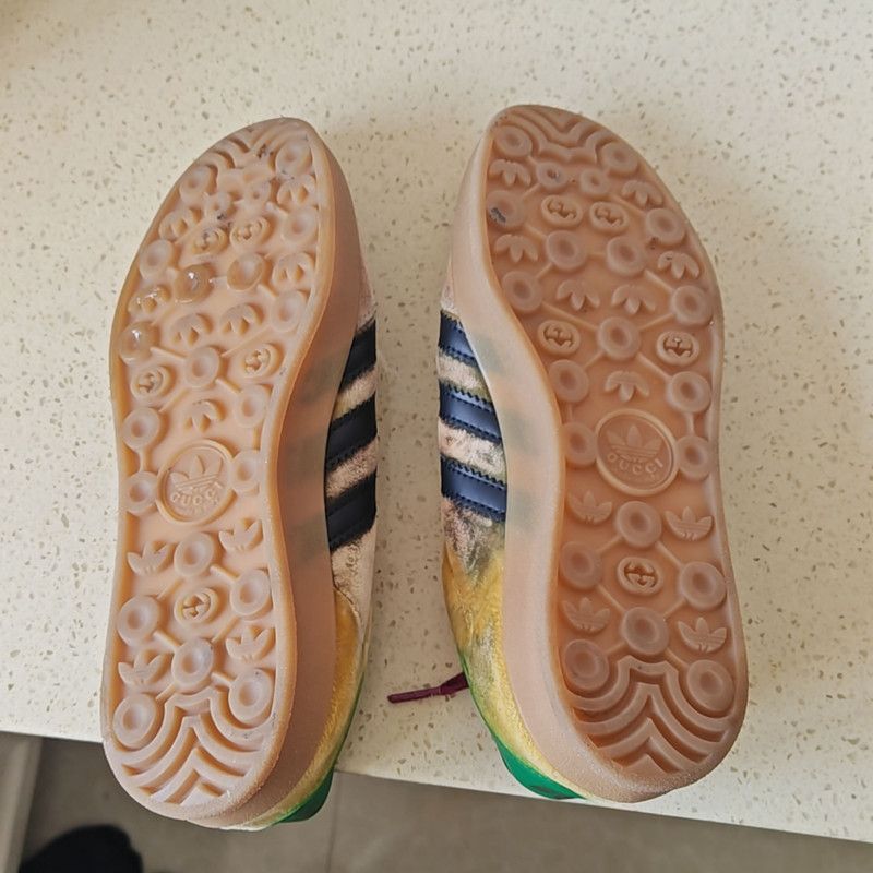 Gucci Adidas Originals x Gucci Yellow Gazelle Fashion Sneakers 0079 Size US 8.5 / EU 41-42 - 4 Thumbnail