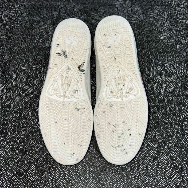 Gucci Gucci Ace Double G Retro Casual Sneakers 0079 Size US 9.5 / EU 42-43 - 4 Thumbnail