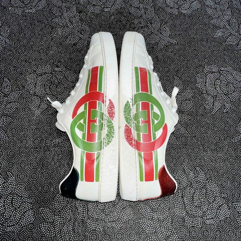 Gucci Gucci Ace Double G Retro Casual Sneakers 0079 Size US 9.5 / EU 42-43 - 6 Thumbnail