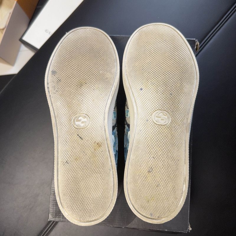 Gucci Gucci Floral Slip-On Sneakers for Men 0079 Size US 10.5 / EU 43-44 - 4 Thumbnail