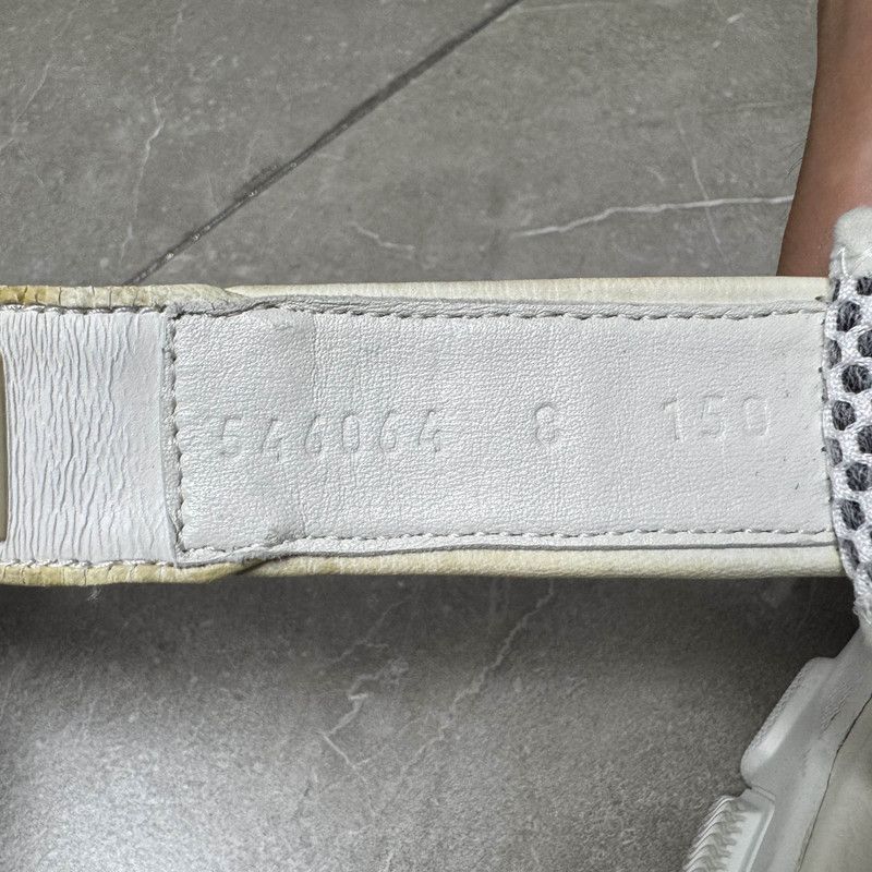 Gucci Gucci White Leather Mesh Velcro Flat Sandals 0079 Size US 8.5 / EU 41-42 - 5 Thumbnail