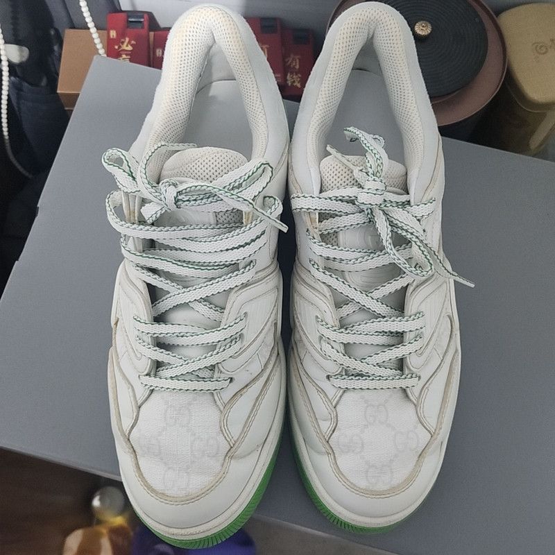 Gucci Gucci Lowtop Lace-Up Fashion Sneakers for Men 0079 Size US 8 / EU 41 - 2 Thumbnail