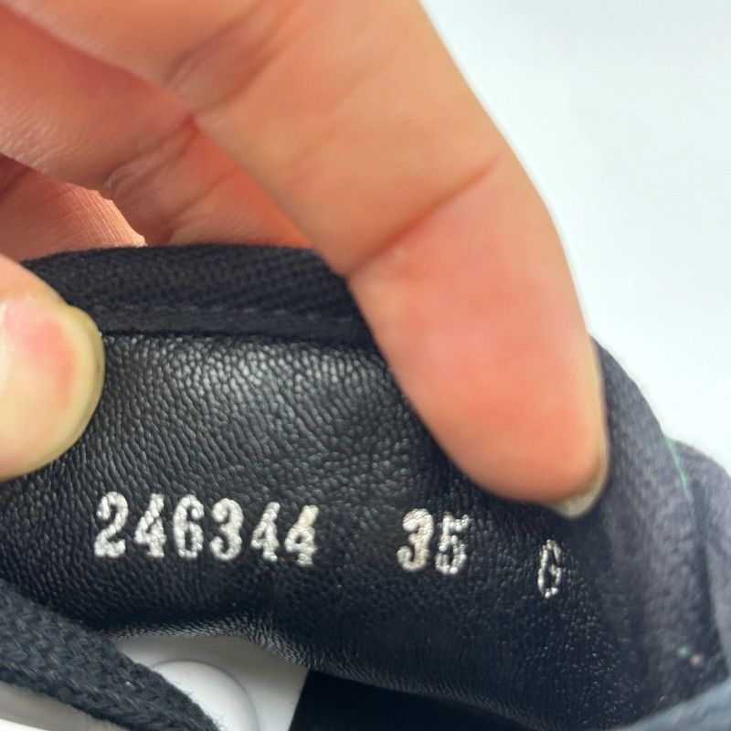 Gucci Gucci Stylish Black Leather Sneakers 0079 Size US 5.5 / EU 38 - 8 Thumbnail