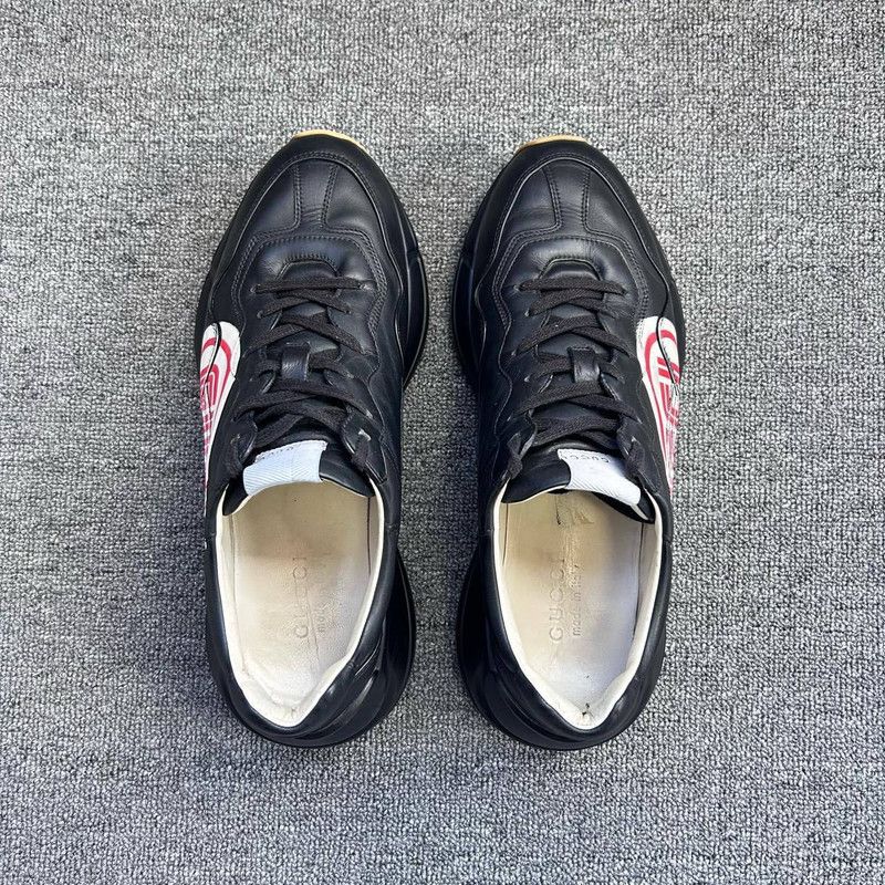Gucci Gucci Rhyton Black and Red Casual Sneakers 0079 Size US 10.5 / EU 43-44 - 5 Thumbnail