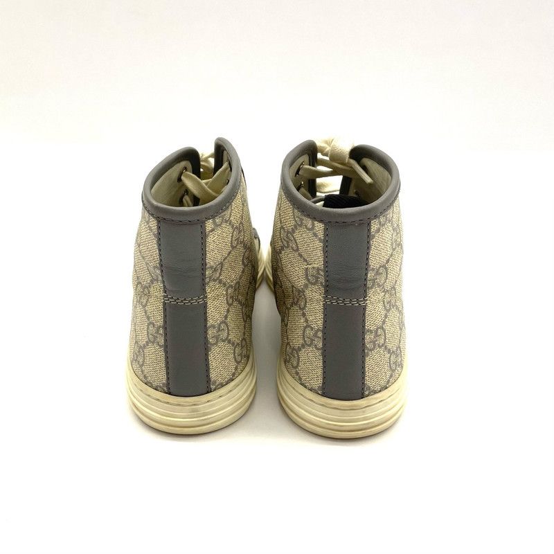 Gucci Gucci Grey Double G High-Top Sneakers 0079 Size US 5.5 / EU 38 - 3 Thumbnail