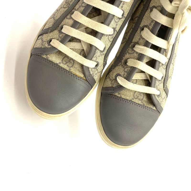 Gucci Gucci Grey Double G High-Top Sneakers 0079 Size US 5.5 / EU 38 - 4 Thumbnail