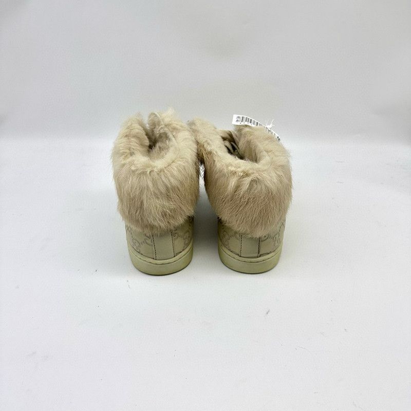 Gucci Gucci Monogram High-Top Sneakers in Light Gray 0079 Size US 5.5 / EU 38 - 3 Thumbnail