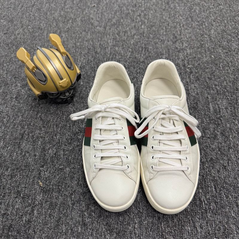 Gucci Gucci Ace White Low-Top Sneakers for Men 0079 Size US 9.5 / EU 42-43 - 2 Thumbnail