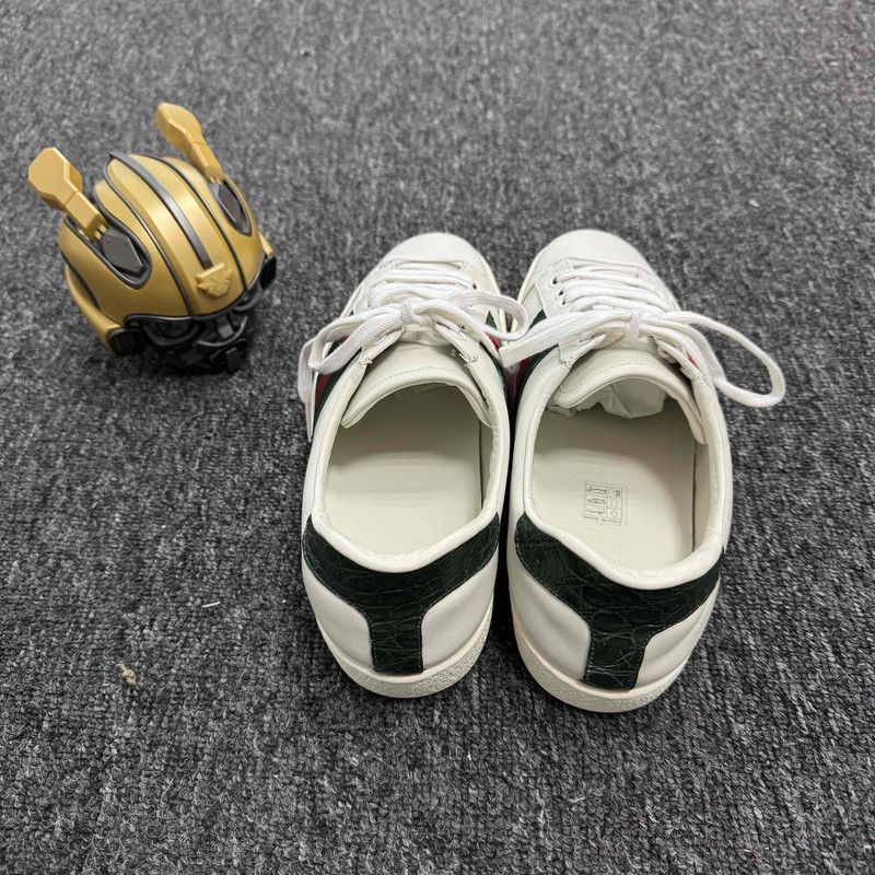 Gucci Gucci Ace White Low-Top Sneakers for Men 0079 Size US 9.5 / EU 42-43 - 3 Thumbnail