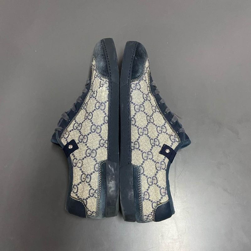 Gucci Gucci GG Suede Casual Sneakers in Beige/Blue 0079 Size US 9.5 / EU 42-43 - 6 Thumbnail