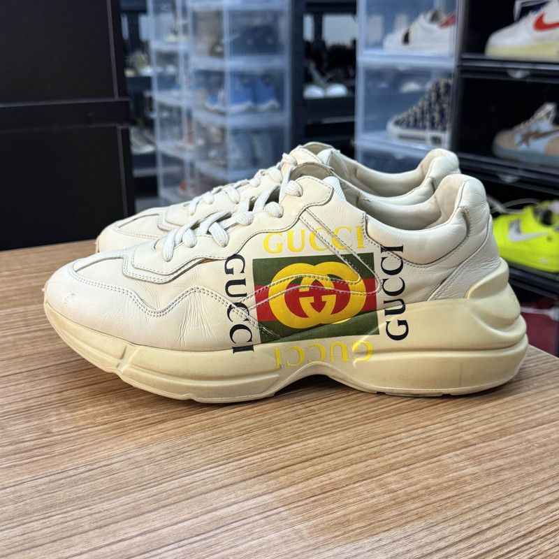 Gucci GUCCI Rhyton Double G Logo Low-Top Sneakers 0079 Size US 8.5 / EU 41-42 - 7 Thumbnail