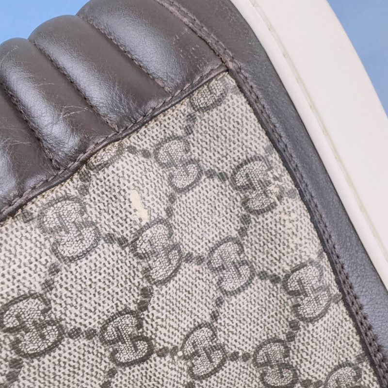 Gucci Gucci Brown Leather High-Top Sneakers 0079 Size US 9.5 / EU 42-43 - 11 Thumbnail