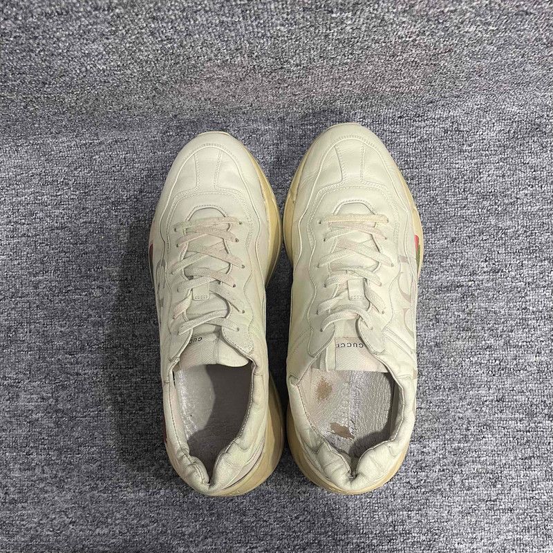 Gucci Gucci Rhyton Logo Low-top Dad Sneakers 0079 Size US 11 / EU 44 - 12 Thumbnail