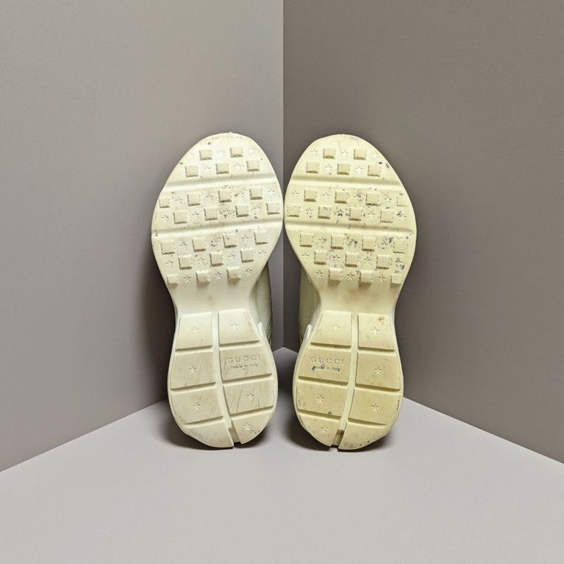 Gucci Gucci Rhyton Leather Lip Print Low-Top Sneakers 0079 Size US 9.5 / EU 42-43 - 4 Thumbnail