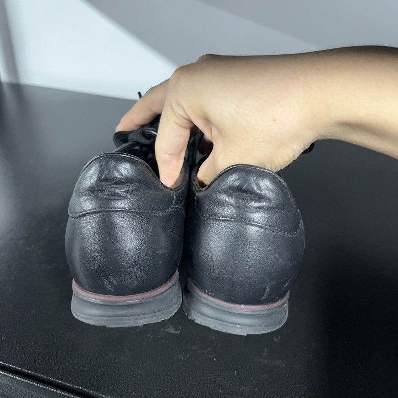 Gucci Gucci Black Leather Sport Casual Sneakers 0079 Size US 7.5 / EU 40-41 - 3 Thumbnail