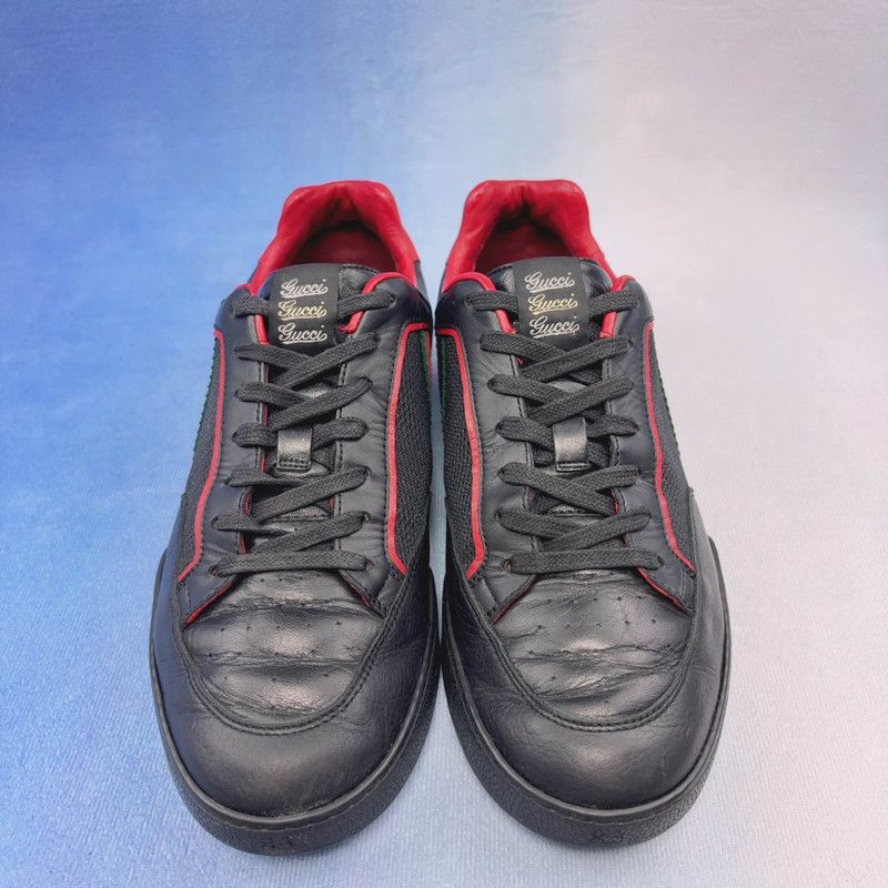 Gucci Gucci Red and Black Sneakers 0079 Size US 7.5 / EU 40-41 - 2 Thumbnail