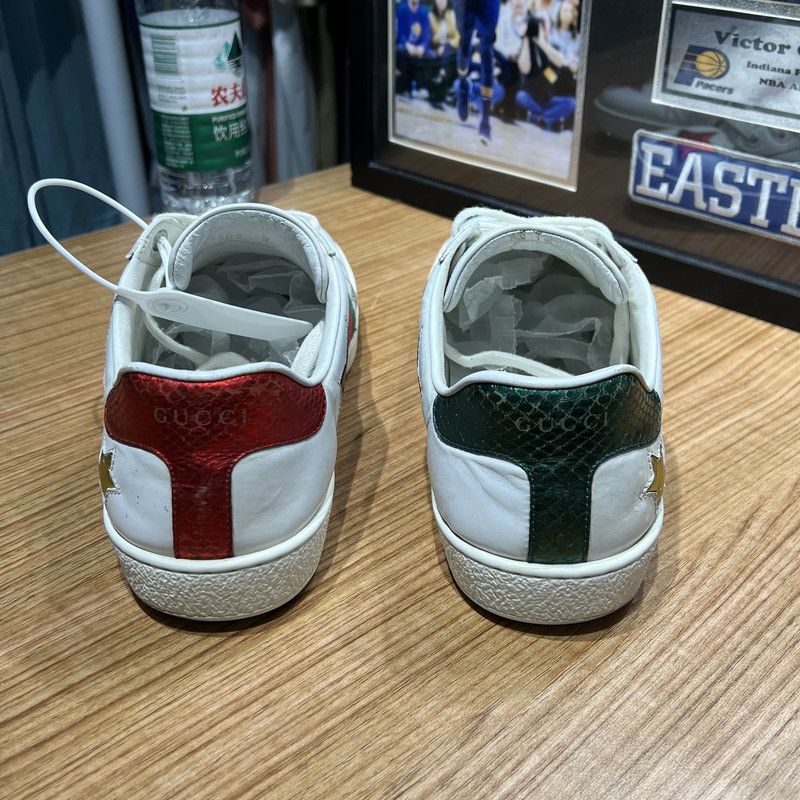 Gucci Gucci Ace Stars White Fashion Sneakers 0079 Size US 8.5 / EU 41-42 - 3 Thumbnail