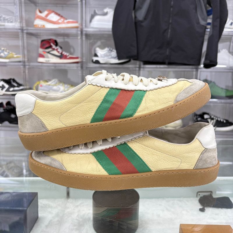 Gucci Gucci G74 Low Top Leather Sneakers 0079 Size US 10.5 / EU 43-44 - 8 Thumbnail