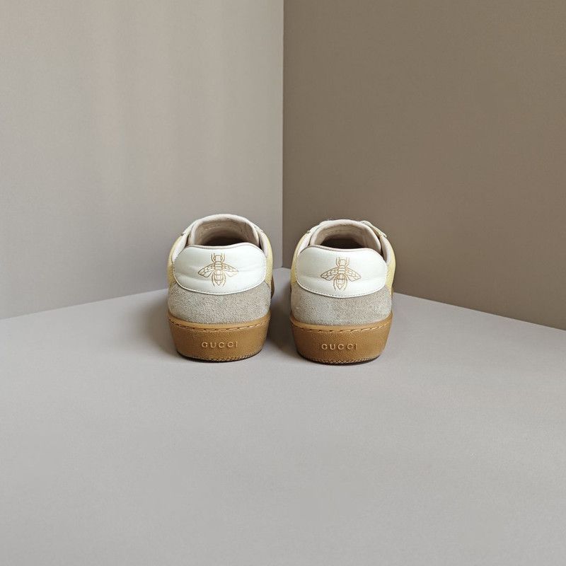 Gucci Gucci G74 Web Leather Low-Top Sneakers 0079 Size US 8.5 / EU 41-42 - 3 Thumbnail