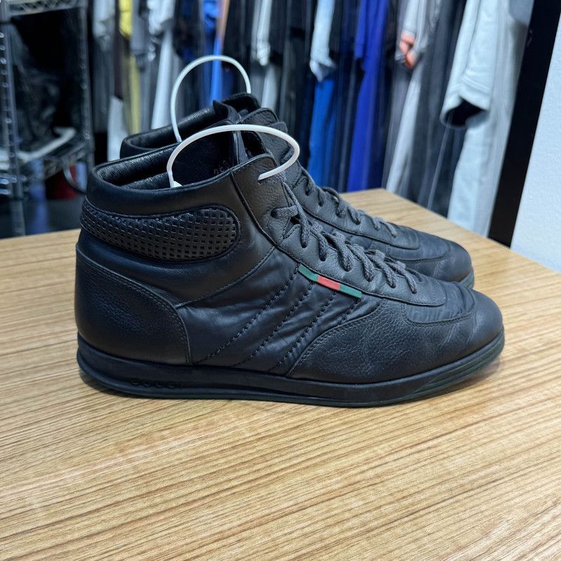 Gucci Black Casual High-Top Sneakers 0079