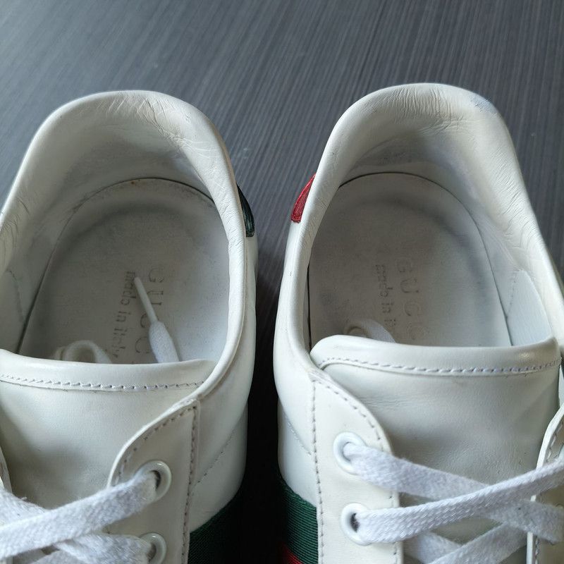 Gucci Gucci Ace Leather Fashion Sneakers for Men 0079 Size US 8 / EU 41 - 6 Thumbnail