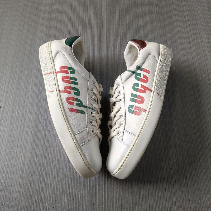 Gucci Gucci Ace Blade Fashion Sneakers for Men 0079 Size US 8.5 / EU 41-42 - 10 Thumbnail