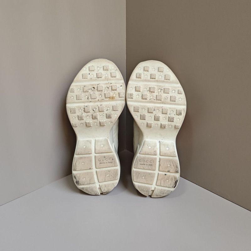 Gucci Gucci Rhyton Leather Lip Print Low-Top Sneakers 0079 Size US 9.5 / EU 42-43 - 4 Thumbnail