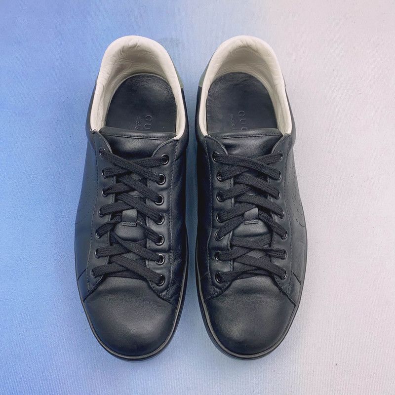 Gucci Gucci Ace Black Fashion Sneakers for Men 0079 Size US 9 / EU 42 - 2 Thumbnail