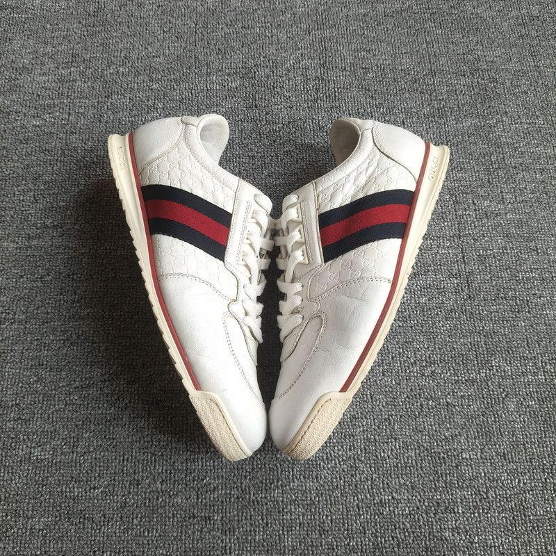 Gucci Gucci GG-Embossed Leather Canvas Sneakers 0079 Size US 8 / EU 41 - 8 Thumbnail