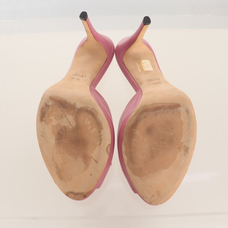 Gucci Gucci Pink High Heel Mules with Open Toe 0079 Size US 9 / EU 42 - 6 Thumbnail