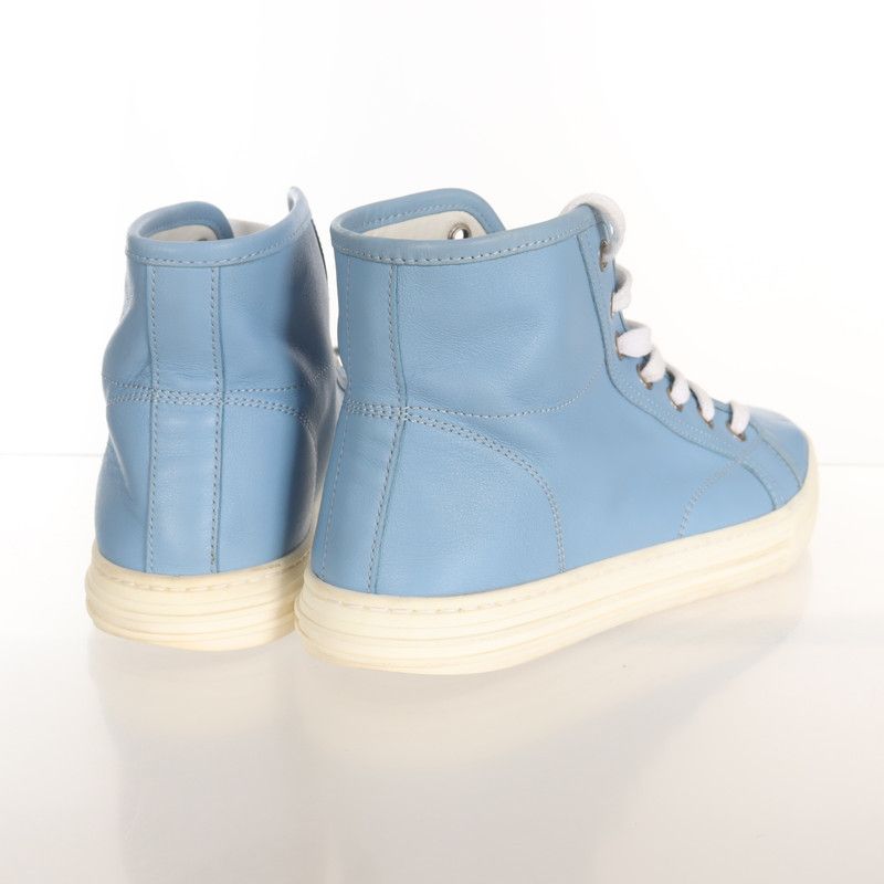 Gucci Gucci High-Top Sneakers in Blue 0079 Size US 6.5 / EU 39-40 - 5 Thumbnail