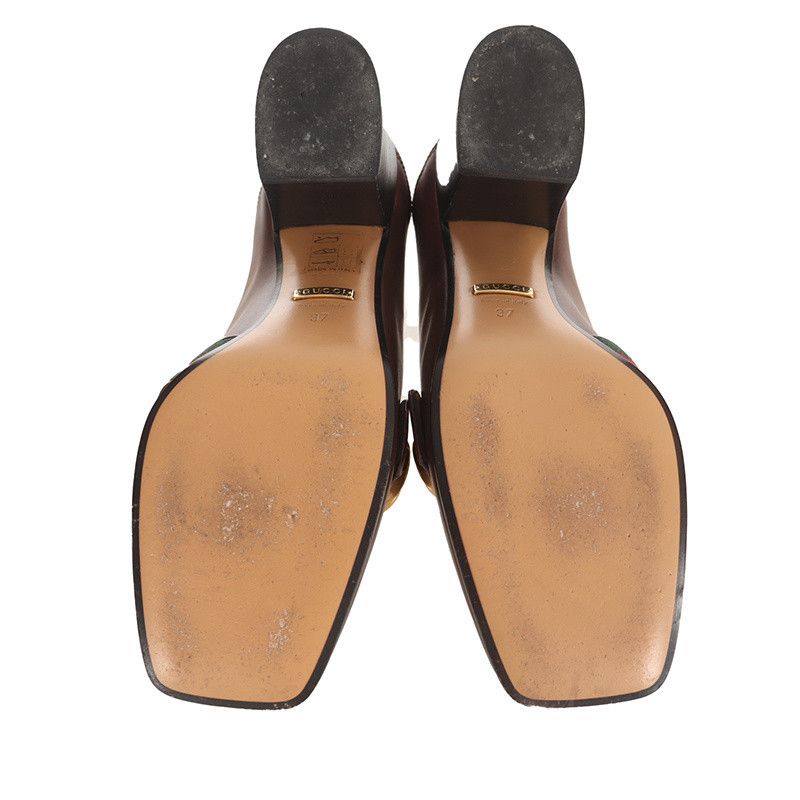 Gucci Gucci Brown Leather High Heels 0079 Size US 7.5 / EU 40-41 - 6 Thumbnail