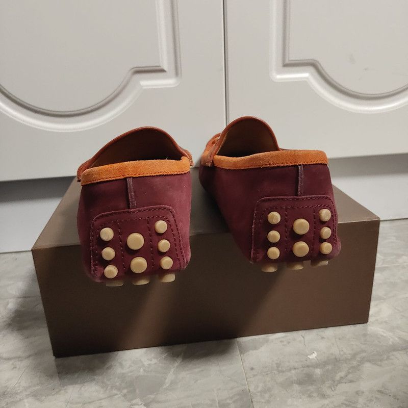 Gucci Gucci Orange-Red Loafers 0079 Size US 8 / EU 41 - 3 Thumbnail