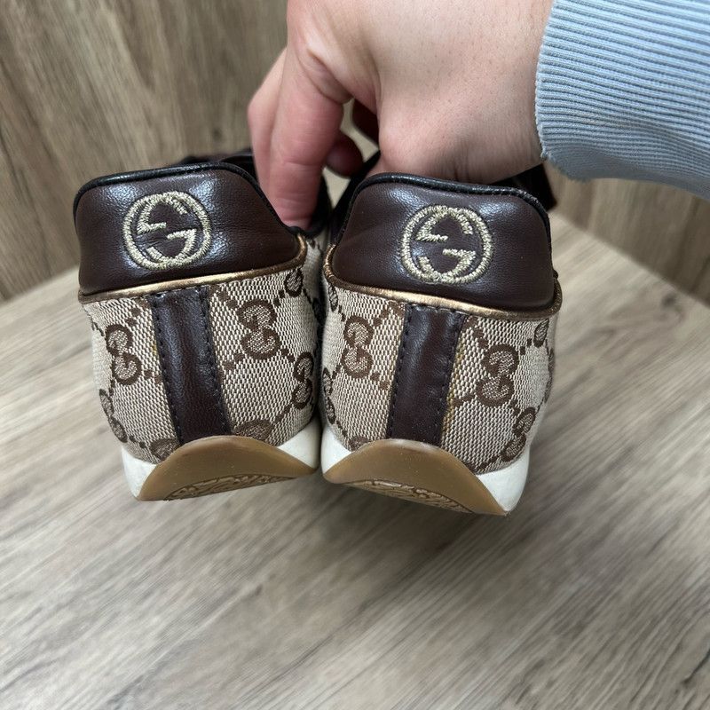Gucci Gucci Color-Blocked Monogram Sneakers for Men and Women 0079 Size US 5.5 / EU 38 - 3 Thumbnail